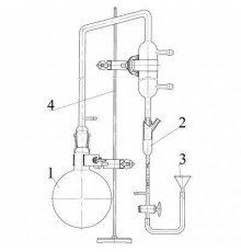 Прибор №1 для определения содержания эфирного масла методом Клевенджера (без штатива)