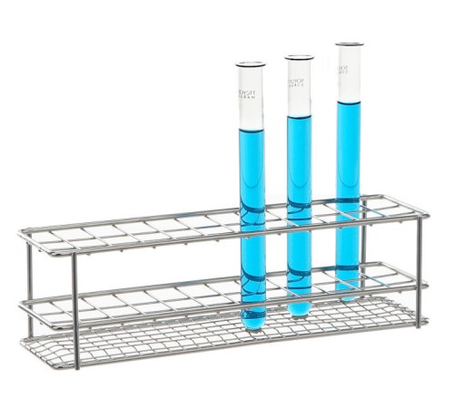 Штатив для пробирок Bochem, размеры 278x52x90 мм, на 24 пробирки, нержавеющая сталь