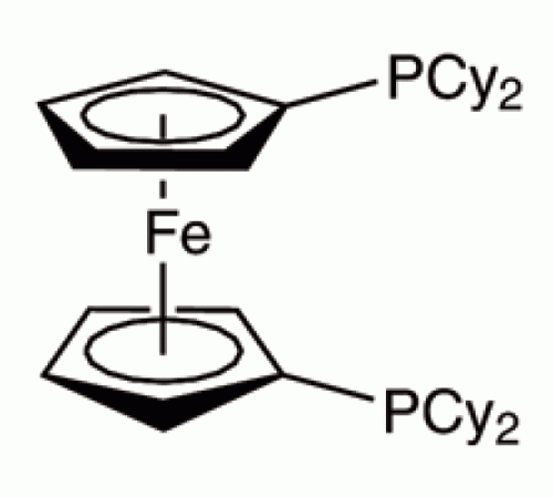 1,1 '-бис (дициклогексилфосфино) ферроцен, 98%, Alfa Aesar, 100 мг